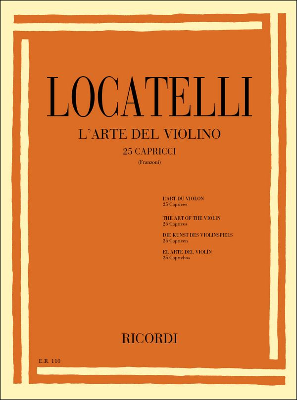 L'arte del violino da op.3&nbsp;&nbsp;25 capricci per violino&nbsp;&nbsp;