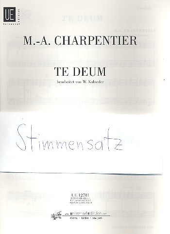 Te deum für Soli (SSATB), Chor&nbsp;&nbsp;und Orchester&nbsp;&nbsp;Harmonie