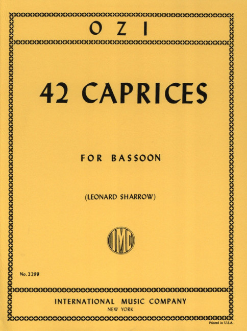 42 Caprices  for bassoon solo  