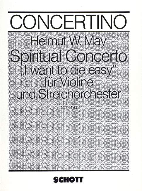 Spiritual Concerto  für Violine und Streichorchester  Partitur