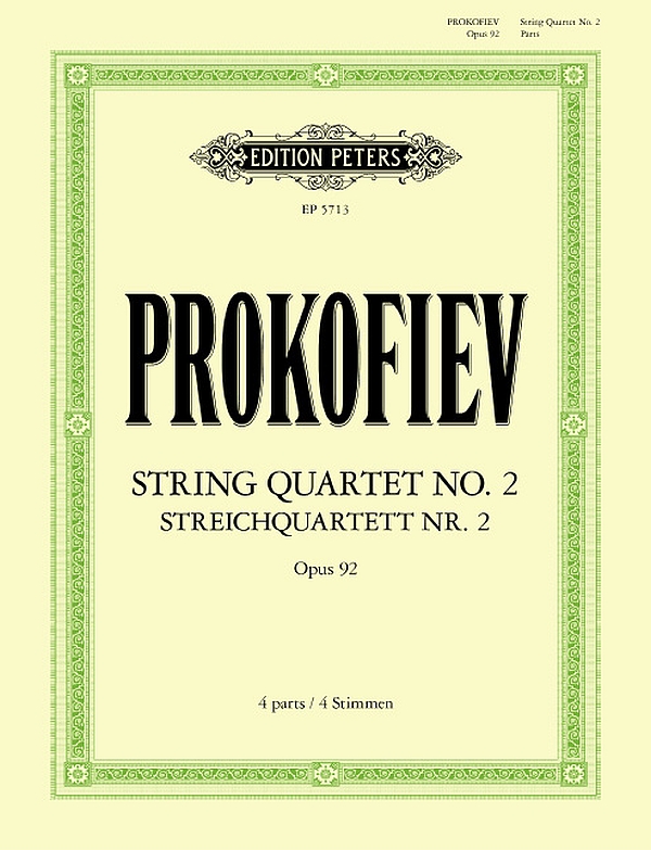 Streichquartett Nr.2 op.92  Stimmen  