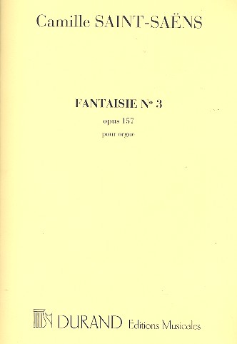 Fantaisie op.157,3&nbsp;&nbsp;pour orgue&nbsp;&nbsp;