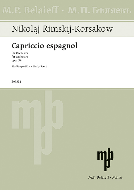 Capriccio espagnol op.34  für Orchester  Studienpartitur