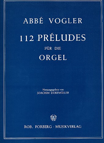 112 preludes  für Orgel  