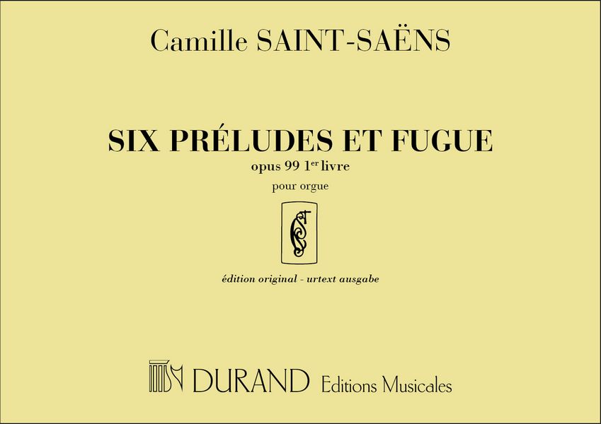 6 preludes et fugues op.99 vol.1  pour orgue  