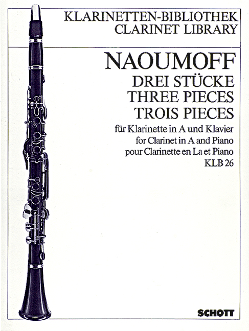 3 Stücke  für Klarinette in A und Klavier  