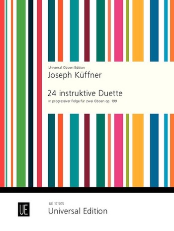 24 instruktive Duette op.199  für 2 Oboen  Spielpartitur
