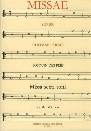 Missa l'homme arme  für gem Chor a cappella  Partitur
