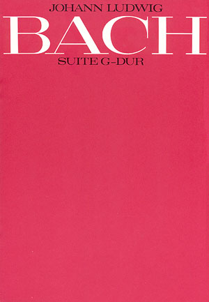 Suite G-Dur für Streichorchester,  2 Oboen ad lib und Bc  Partitur