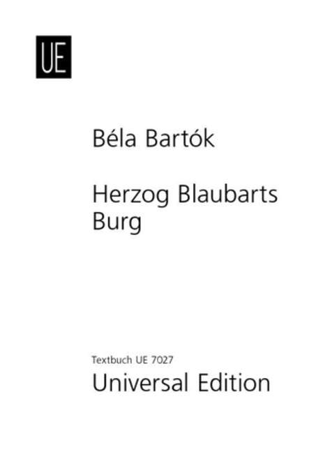 Herzog Blaubarts Burg&nbsp;&nbsp;Libretto (dt)&nbsp;&nbsp;