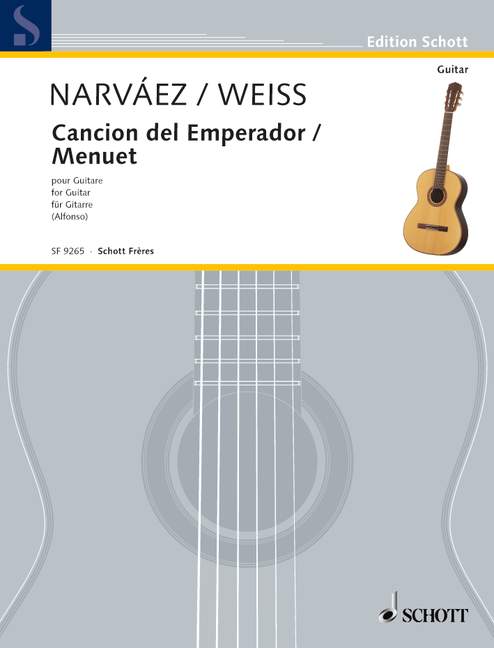 Cancion del emperador   et Menuet en ré majeur  pour guitare  