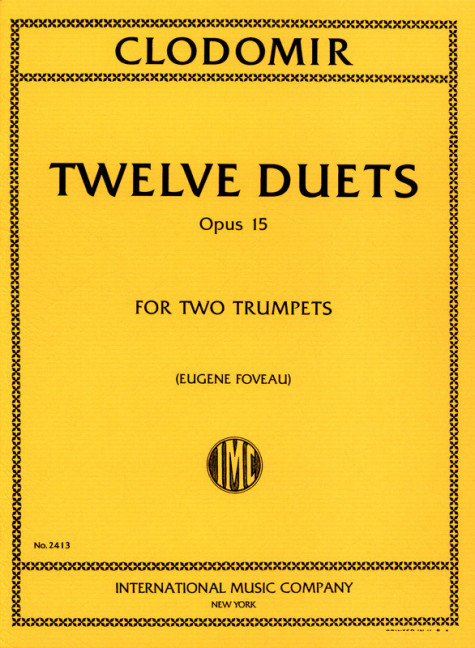 12 duets&nbsp;&nbsp;for 2 trumpets&nbsp;&nbsp;