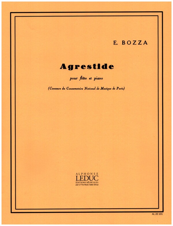 Agrestide op.44 pour flûte et piano    