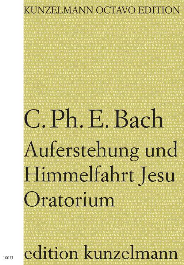 Auferstehung und Himmelfahrt Jesu - Oratorium  für Soli (SATB), Chor und Orchester  Partitur (dt)