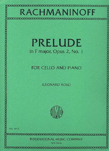Prelude op.2,1  for cello and piano  