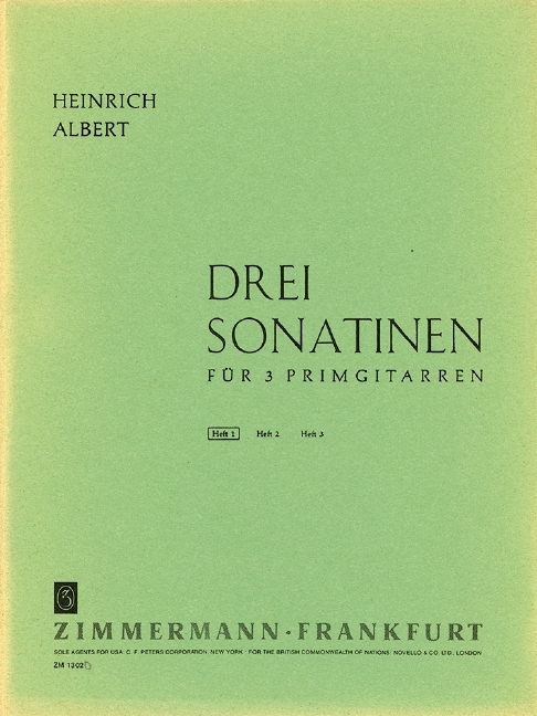 Sonatine Nr.1 für 3 Primgitarren  Stimmen  