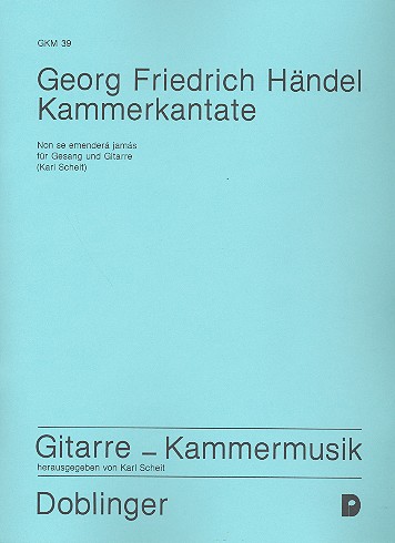 Non se emendera jamas Kammerkantate&nbsp;&nbsp;für Gesang und Gitarre&nbsp;&nbsp;