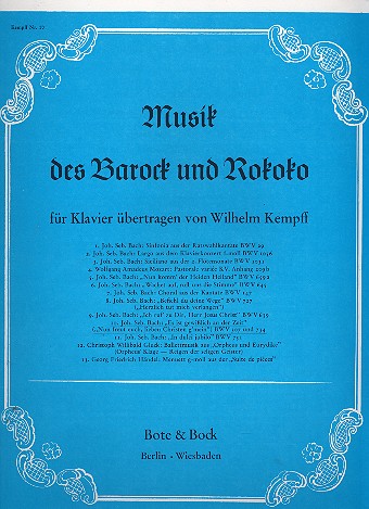 Es ist gewisslich an der Zeit BWV307&nbsp;&nbsp;und BWV734 für Klavier&nbsp;&nbsp;
