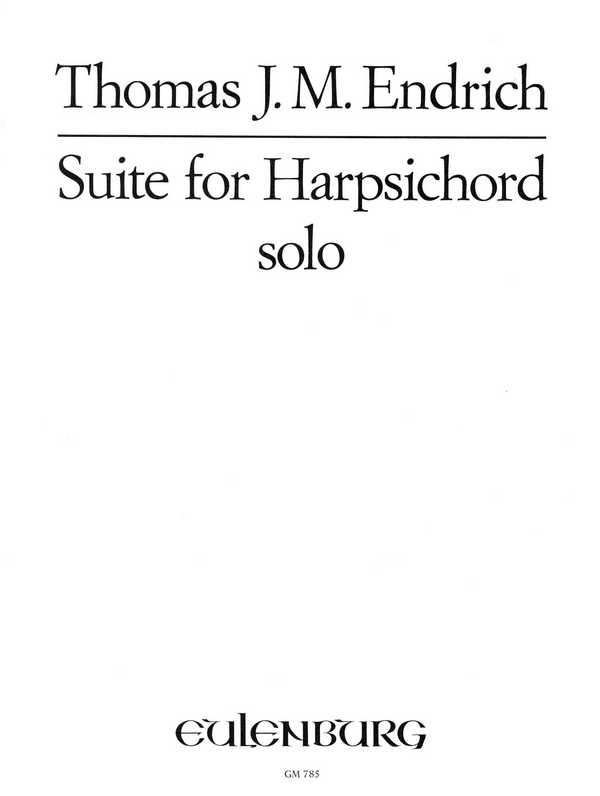 Suite&nbsp;&nbsp;for harpsichord solo&nbsp;&nbsp;