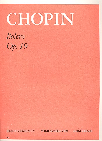 Bolero op.19  für Klavier  