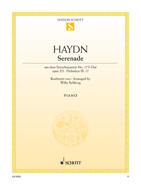 Serenade op. 3/5 Hob. III:17&nbsp;&nbsp;für Klavier&nbsp;&nbsp;