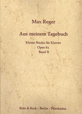 Aus meinem Tagebuch op.82 Band 2  Kleine Stücke für Klavier  
