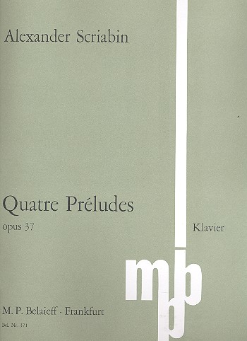 4 Préludes op.37  für Klavier  