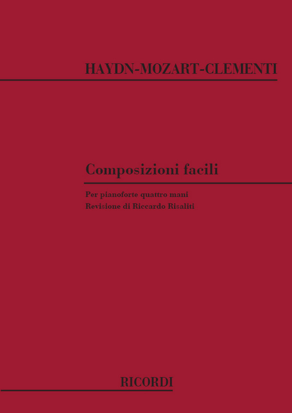 COMPOSIZIONI FACILI PER PIANO-&nbsp;&nbsp;FORTE A 4 MANI&nbsp;&nbsp;RISALITI, RICCARDO, ED