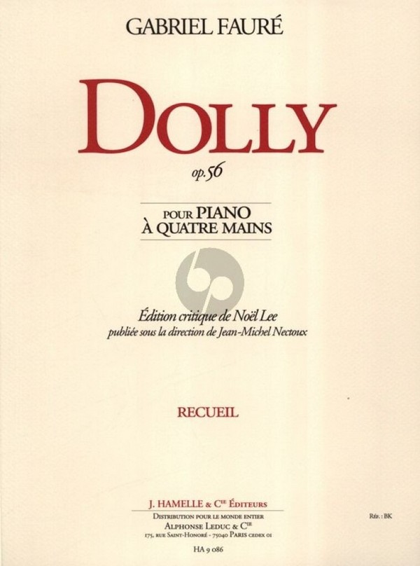 Dolly op.56 &nbsp;&nbsp;pour piano à 4 mains&nbsp;&nbsp;