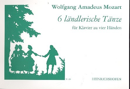 6 ländlerische Tänze  für Klavier zu 4 Händen  
