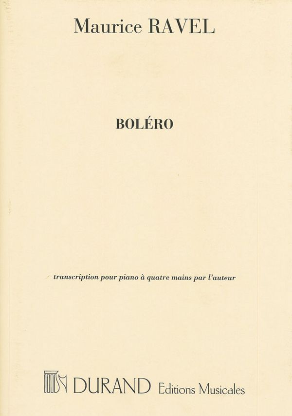 Bolero&nbsp;&nbsp;pour piano a 4 mains&nbsp;&nbsp;