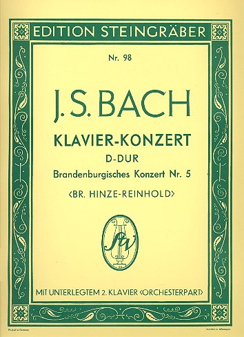 Brandenburgisches Konzert D-Dur Nr.5 BWV1050  für 2 Klaviere  