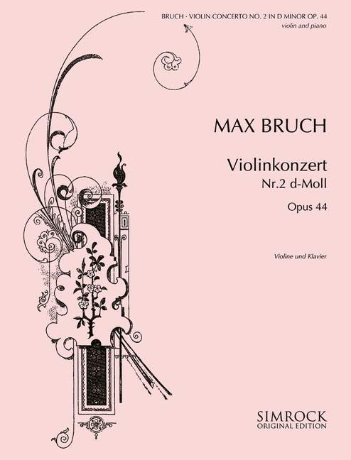 Konzert d-Moll op.44  für Violine und Orchester  für Violine und Klavier
