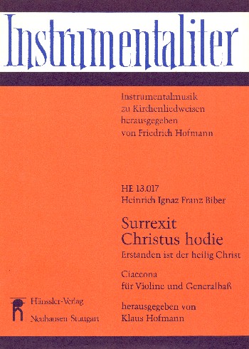 Surrexit Christus hodie Ciaccona&nbsp;&nbsp;für Violine und Klavier&nbsp;&nbsp;