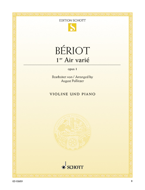 Premier air varie op.1  für Violine und Klavier  