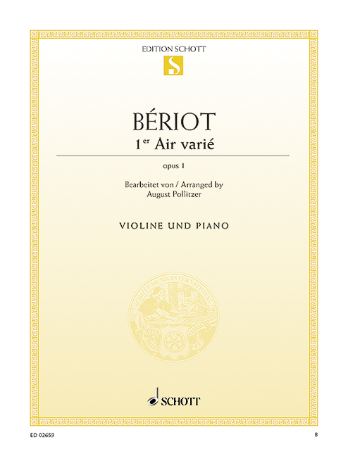 Premier air varie op.1  für Violine und Klavier  