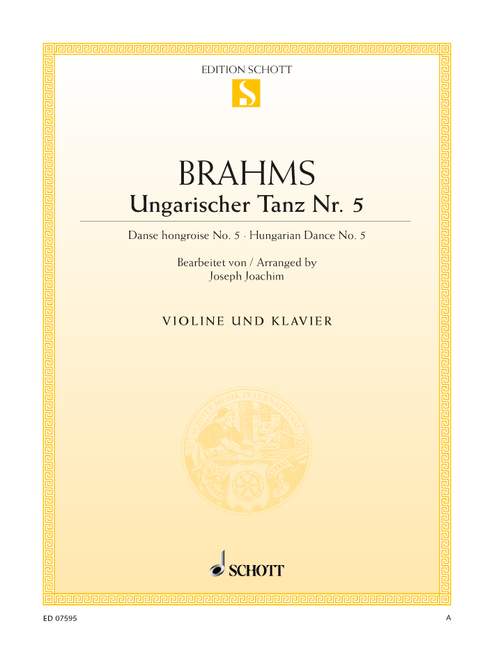 Ungarischer Tanz Nr. 5&nbsp;&nbsp;für Violine und Klavier&nbsp;&nbsp;