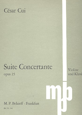 Suite concertante op.25  für Violine und Klavier  