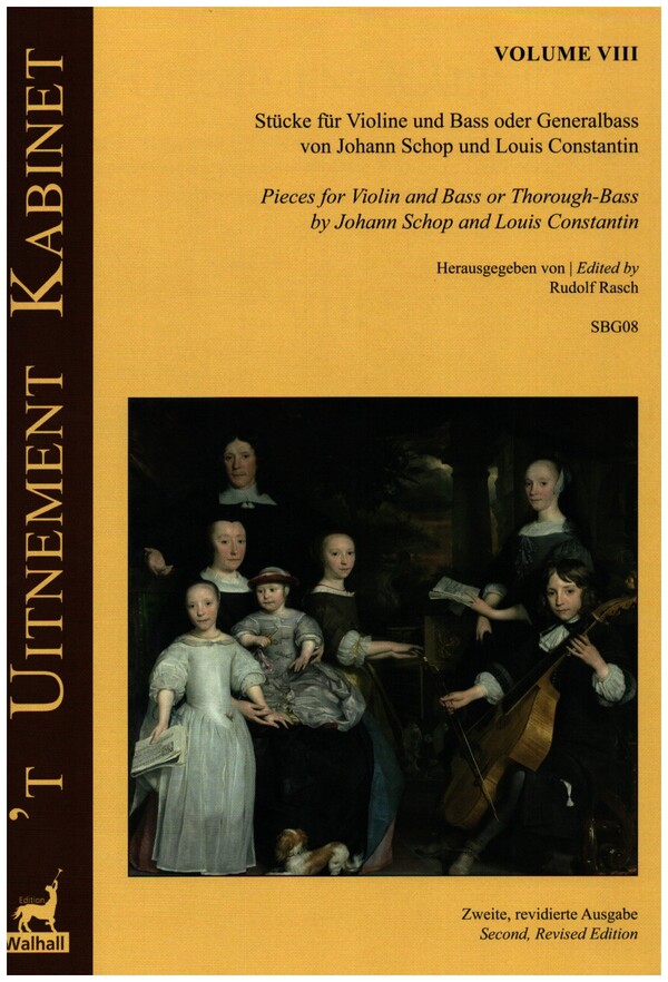 'T uitnement kabinet vol.8  für Violine und Bass (Generalbass)  Partitur und Stimmen (Bc ausgesetzt)