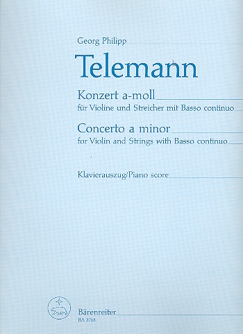Konzert a-Moll für Violine, Streicher und Bc &nbsp;&nbsp;für Violine und Klavier&nbsp;&nbsp;