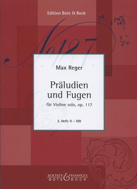 Präludien und Fugen op.117 Band 2&nbsp;&nbsp;(Nr.5-8) für Violine&nbsp;&nbsp;