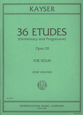 36 Studies op.20  for violin  