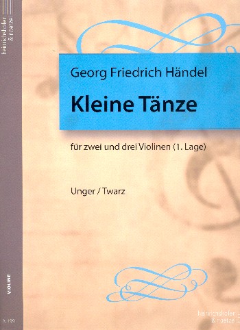 Kleine Tänze &nbsp;&nbsp;für 2-3 Violinen (1. Lage)&nbsp;&nbsp;Spielpartitur
