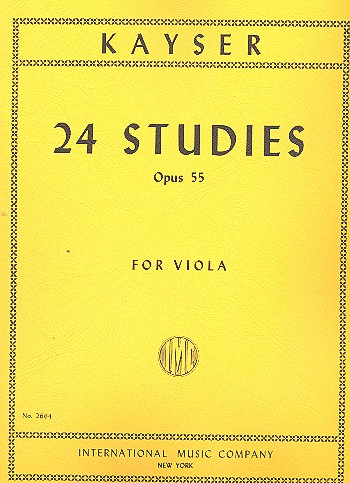24 Studies op.55  for viola  