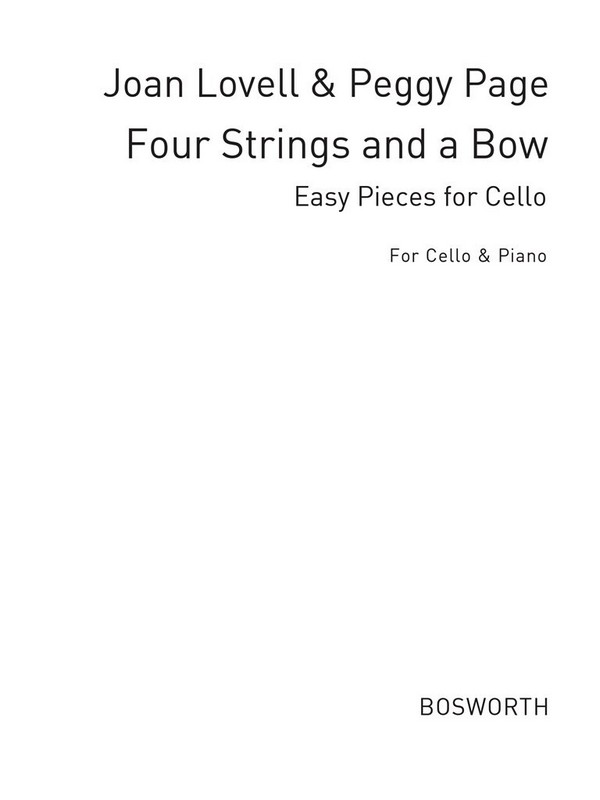 Four Strings and a Bow vol.1  for violoncello and piano  
