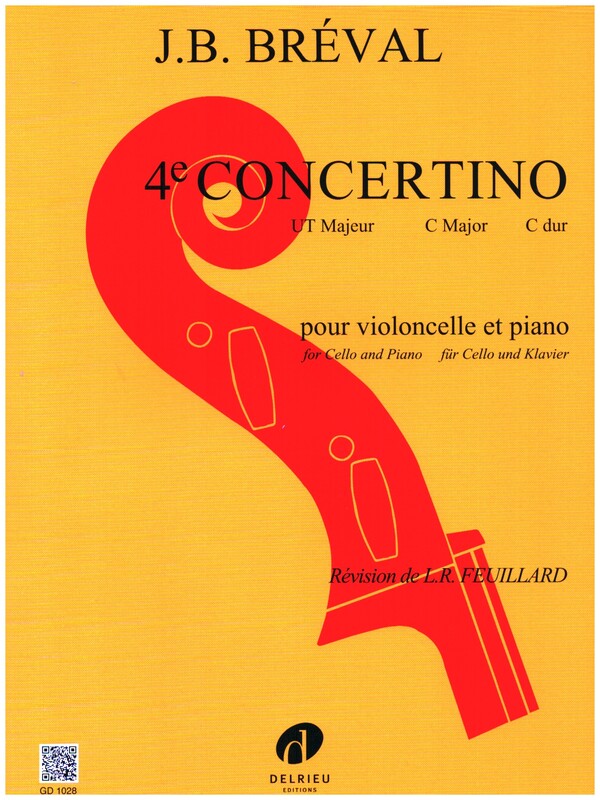 Concertino ut majeur no.4&nbsp;&nbsp;pour violoncelle et piano&nbsp;&nbsp;