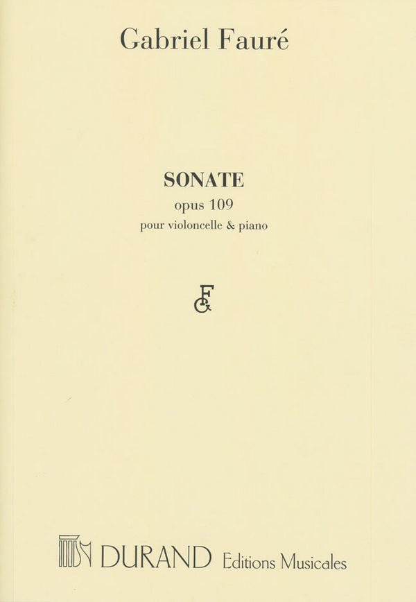 Sonate op.109 pour violoncelle et&nbsp;&nbsp;piano&nbsp;&nbsp;