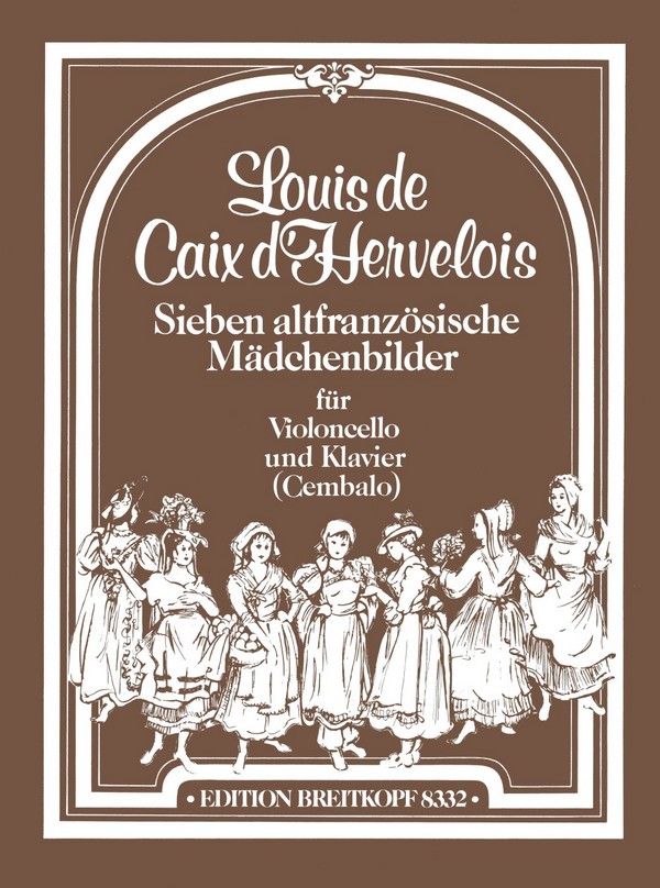 7 altfranzösische Mädchenbilder  für Violoncello und Klavier  