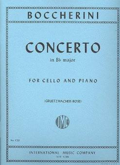 Concerto B flat major&nbsp;&nbsp;for violoncello and orchestra&nbsp;&nbsp;for cello and piano