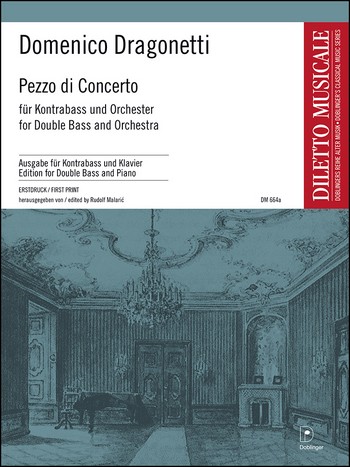 Pezzo di concerto für Kontrabass  und Orchester für Kontrabass und  Klavier
